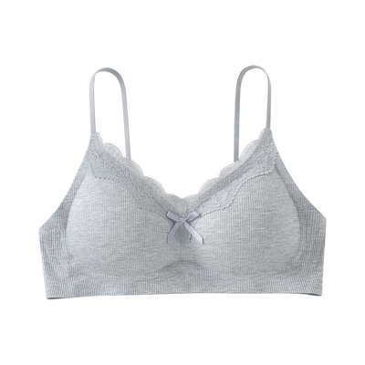 无钢圈深V无痕聚拢螺纹文胸内衣