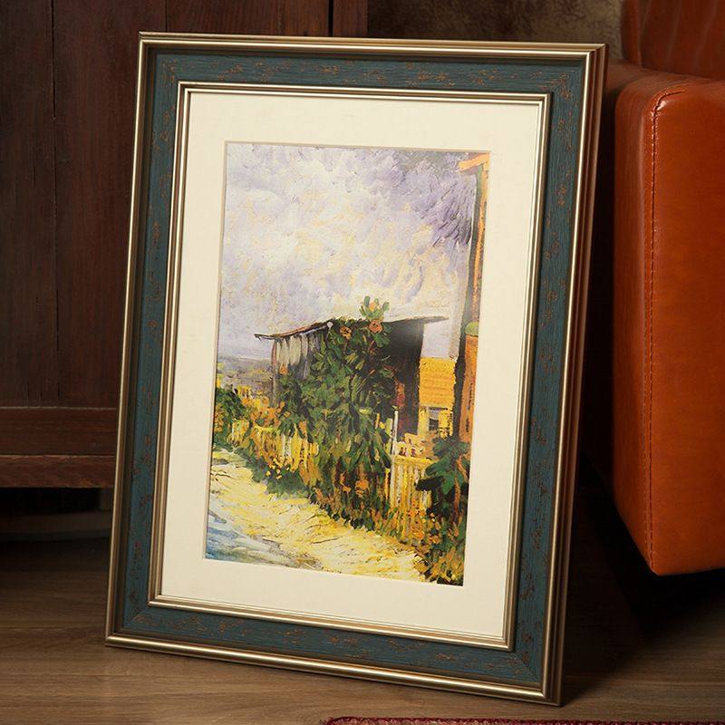 大画框美式复古框架相框美式装裱墙挂20素描相做框寸框架复古油画