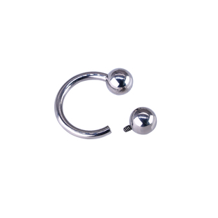 F136钛合金唇环植入级养耳洞耳钉耳圈女鼻中隔环医用耳轮环耳骨环