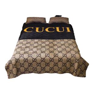 潮牌牛奶绒床盖三件套轻奢高级感2025新款四季通用冬季单件欧式大