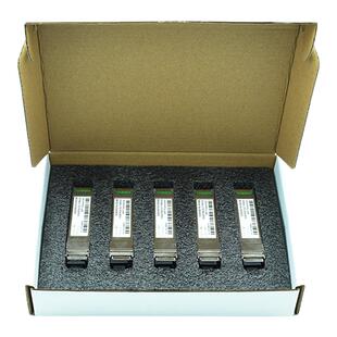 SFP光模块吸塑包装GEPON光模块收纳盒包装盒sfp+透明吸塑包装塑封盒PET材质加厚XFP单只对折盒5只10只装纸盒