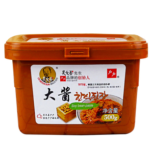 吴文善户户韩国大酱韩式大酱汤料理蘸酱佐料黄豆酱豆瓣酱拌饭500g