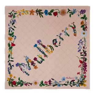 【礼物】Mulberry/玛葆俪野花方巾围巾