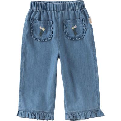 戴维贝拉女童牛仔九分裤