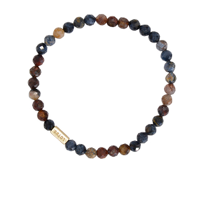 自然油画.彼得石Single Pietersite Bracele猫眼细手链