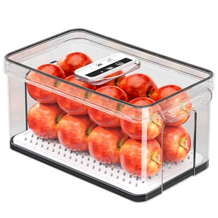 日本冰箱收纳盒整理盒保鲜盒食品级食物沥水储物盒冷冻室专用神器