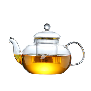 耐热玻璃功夫茶壶花茶壶过滤泡茶器加厚高温透明茶具套装家用茶杯