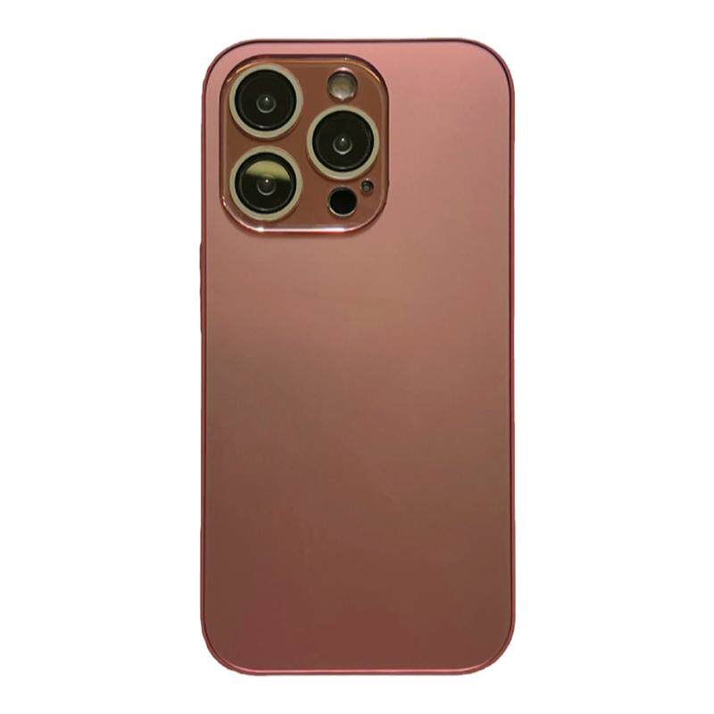 适用苹果16promax手机壳新款iphone15pro纯色磨砂高级感14防指纹软边框13pro自带镜头膜12网红男女防