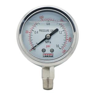 stcif上海天川仪表压力表充油油压表抗震yn-60液压表水压表油浸式