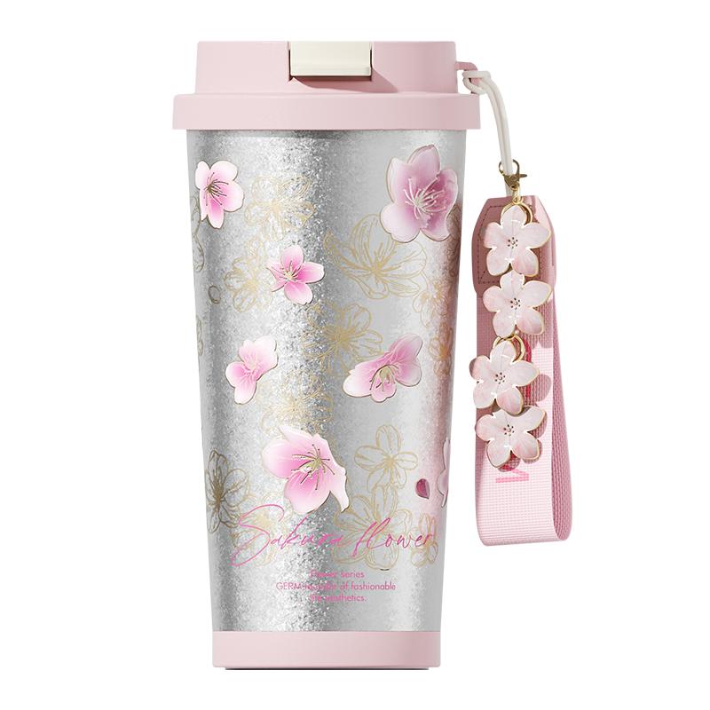 GERM春季樱花纯钛保温杯