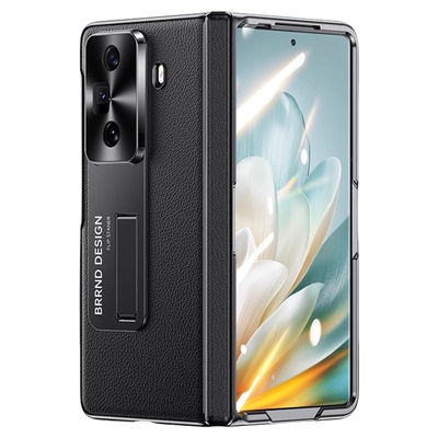 适用于荣耀MagicVs3手机壳MagicV5折叠屏新款V3纳帕真皮镜头全包华为vs2至臻版保护壳荣耀V2超薄防摔男支架壳