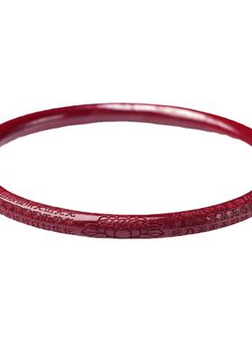 福瑞朱砂叮当镯心经女款