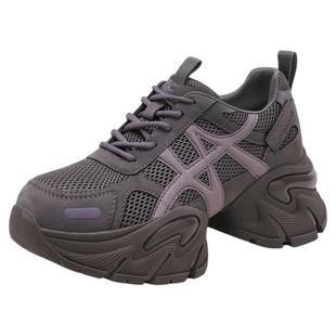 千百度老爹鞋女加绒冬季2025新款复古厚底棉鞋百搭休闲运动鞋子女