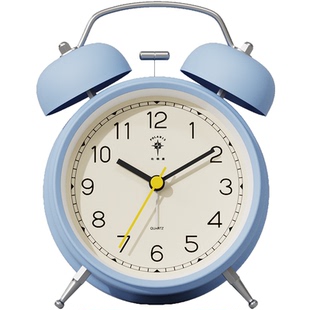 北极星学生强力打铃小闹钟儿童家用床头充电闹表2025新款起床神器