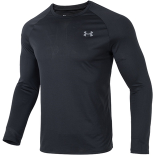 UA安德玛正品速干长袖T恤男士春季新款健身衣训练宽松跑步运动服