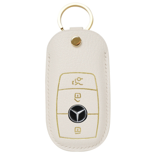 府南河法羊真皮车钥匙套适用宝马奔驰奥迪大众雷克萨斯手工钥匙包