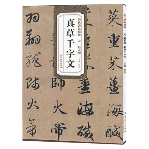 历代碑帖精粹 元 赵孟頫真草千字文 简体旁注 杜浩楷书碑帖楷书 赵孟俯行书草书毛笔字帖书法成人学生临摹练习 安徽美术出版社