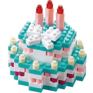 nanoblock日本小颗粒积木微型钻石生日蛋糕拼装玩具成人儿童礼物