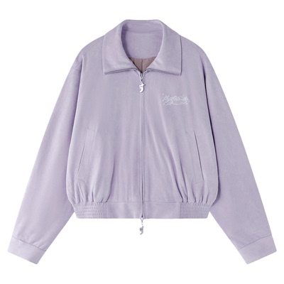 FTT复古麂皮绒外套女短款夹克