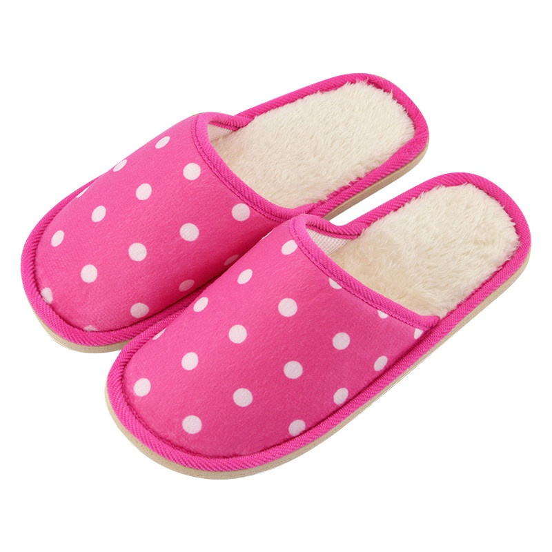 秋冬季防滑居家毛毛绒保暖拖鞋厚底情侣卧室家用棉拖鞋男女通用