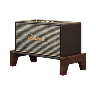 适用马歇尔桌面音响支架acton/stanmore高级北美胡桃木实木避震台