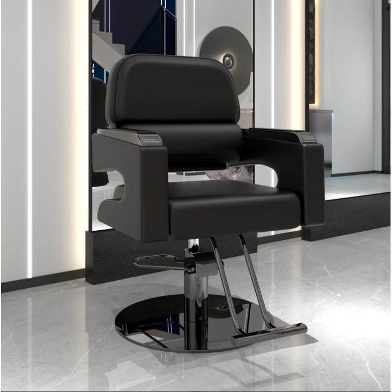 理发店椅子发廊专用可放倒美发椅剪发椅可旋转升降包邮不锈钢扶手