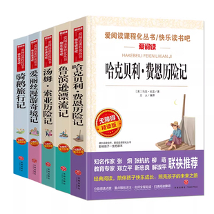 哈克贝利费恩历险记原著中文版正版必小学生34课外阅读书籍三四五六年级青少年儿童文学教育读物天地出版社注释老师全集完整版推荐