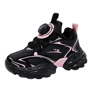 双星女童二棉鞋2025秋冬新款皮面黑色运动鞋儿童冬季加绒保暖棉鞋