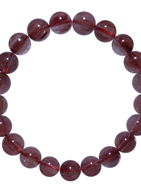 天然巴西红铜发晶手链礼物情侣款