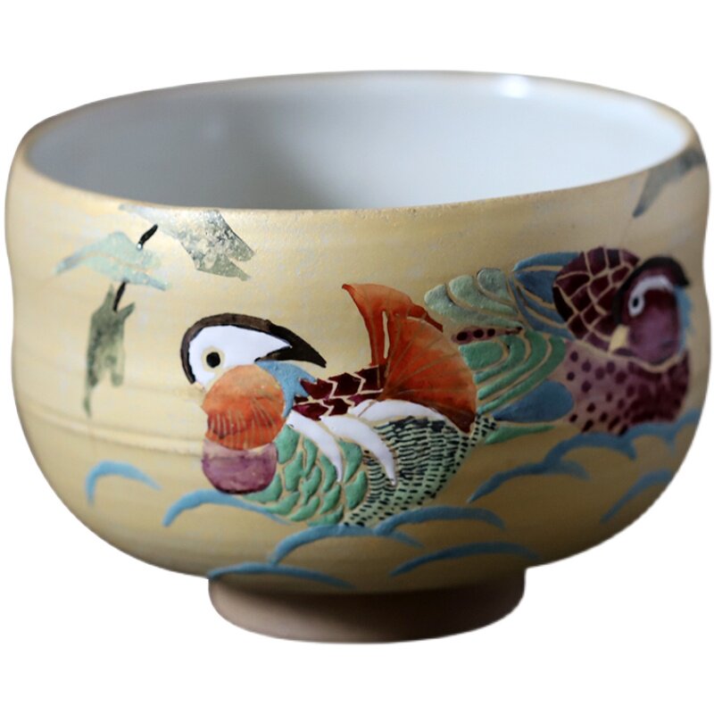 九谷烧日本手绘描金品茗杯