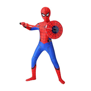 钢铁蜘蛛侠衣服儿童套装男孩女连体衣元旦表演cos战衣超凡紧身衣