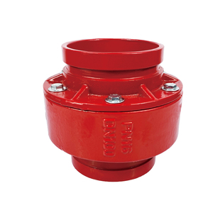 沟槽消声止回阀HC81X消防管道DN100单向阀卡箍快装铸铁弹簧止逆阀