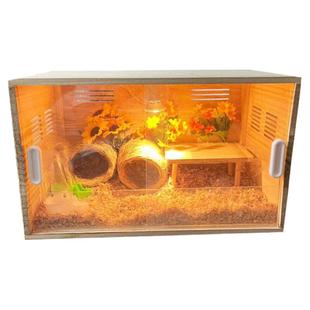 仓鼠金丝熊笼子芦丁鸡保温箱小鸭育雏鹦鹉小鸡宠物繁殖箱可控恒温