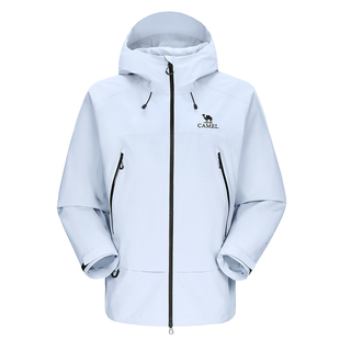 骆驼彩壳冲锋衣户外远山蓝男女硬壳2026新款套防水防风旅游登山服
