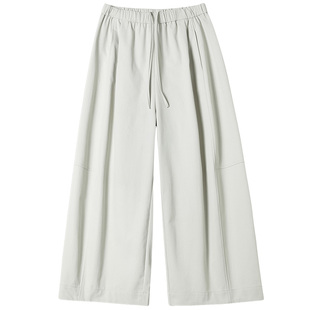 弯刀阔腿气球裤女春季2026新款高腰休闲小个子哈伦运动萝卜奶奶裤