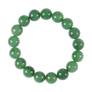 和田玉手串亲宝水晶乌兰海苹果绿碧玉手链女男玉石饰品散珠