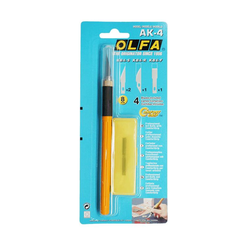 OLFA爱利华日本进口专业精密AK-4雕刻刀修模型刀刻橡皮章刀157B