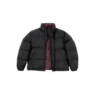 CountryMoment【男女同款】双面穿美式复古羽绒服短款黑色厚外套