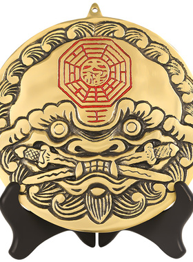 虎头八卦镜挂件客厅办公室摆件