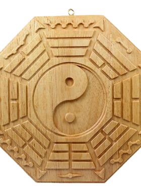 桃木八卦镜门口慈缘正堂阳台中式