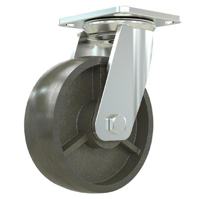 重型全铁6寸万向轮刹车耐磨工业