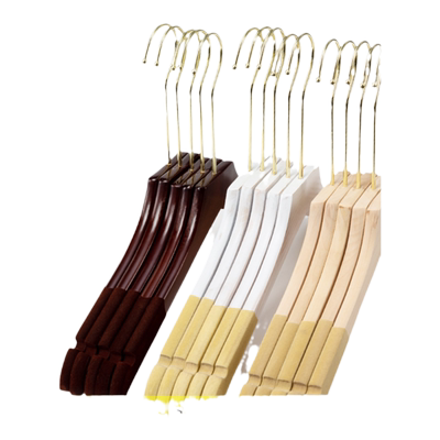 专用植绒不起包防滑高档实木衣架