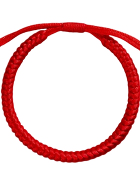 本命年藏式金刚结加粗红绳手链