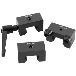 上锁紧银直线导轨滑块限位块HGH/EG行程固定块限位器缓冲侧锁防撞