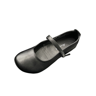 真皮玛丽珍妈妈鞋女2025秋季新款四季鞋单鞋低跟软牛皮中老年皮鞋