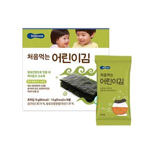 bebecook无酸海苔片儿童无添加盐韩国寿司紫菜包饭补高钙孕妇铁锌