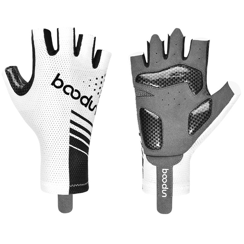 boodun自行车骑行手套半指夏透气男公路山地车女单车硅胶减震防滑