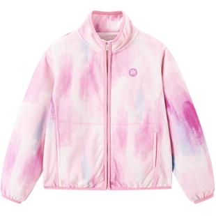 MINIPEACE太平鸟童装女童炫彩摇粒绒外套儿童秋装内胆洋气夹克新