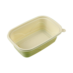 一次性双层打包盒饭菜分离外卖盖浇饭盒子盖饭快餐盒玉米淀粉饭盒