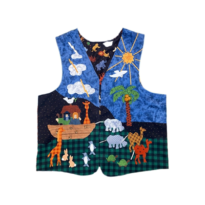 童趣古着昭和无袖背心日系